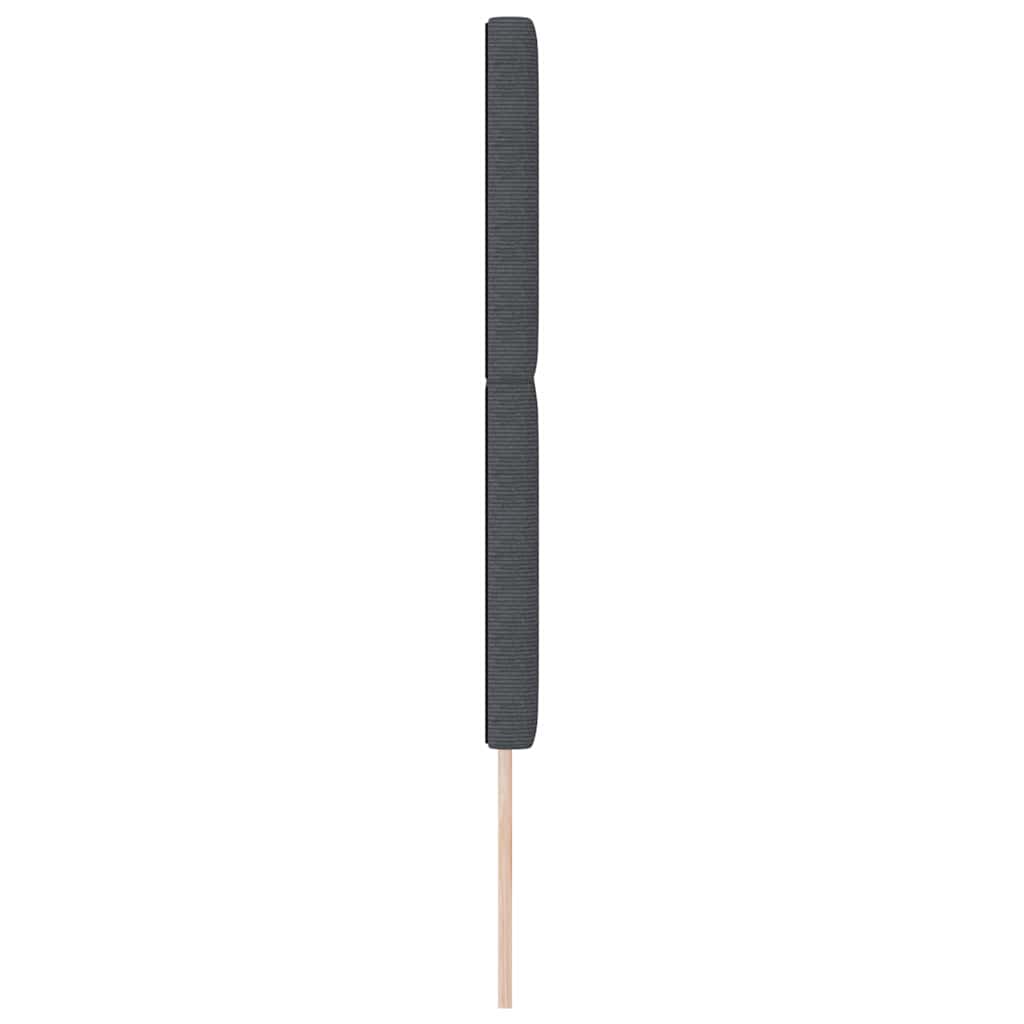 vidaXL Wezgłowie LED Ciemnoszary 144 cm Tkanina sztruksowa