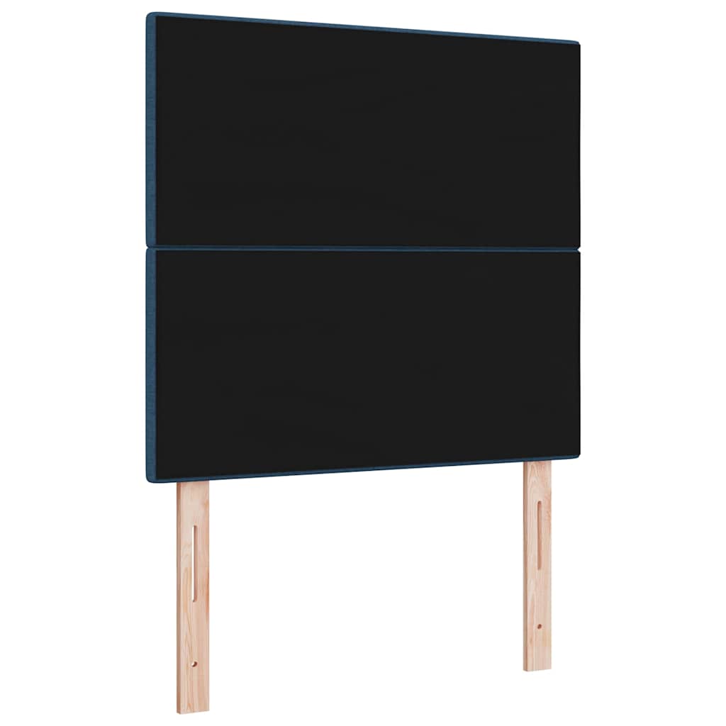 vidaXL Wezgłowie LED z paskami LED Niebieski 90 cm tkanina