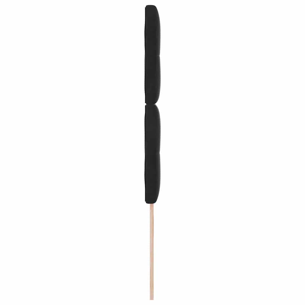 vidaXL Wezgłowie LED z paskami LED Czarny 100 cm Aksamit