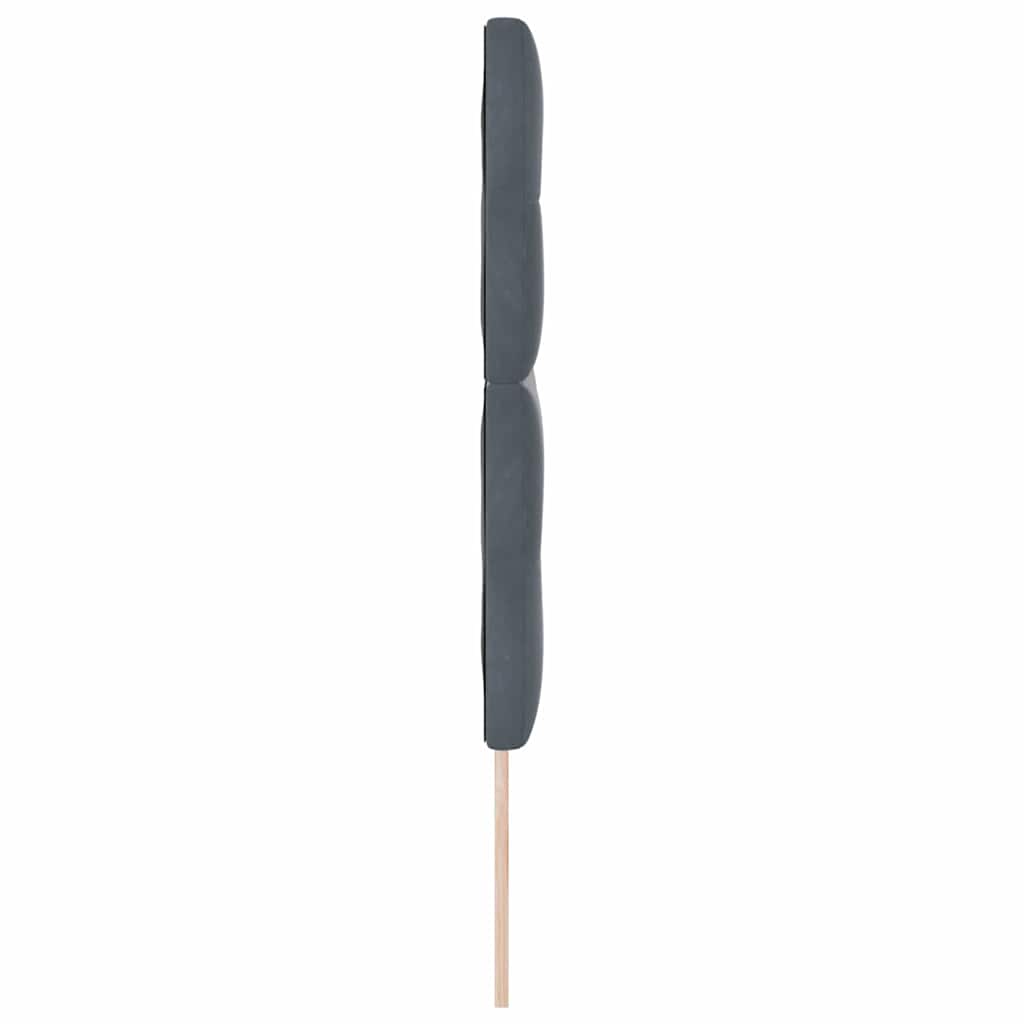 vidaXL Wezgłowie LED z paskami LED Szary 144 cm Aksamit