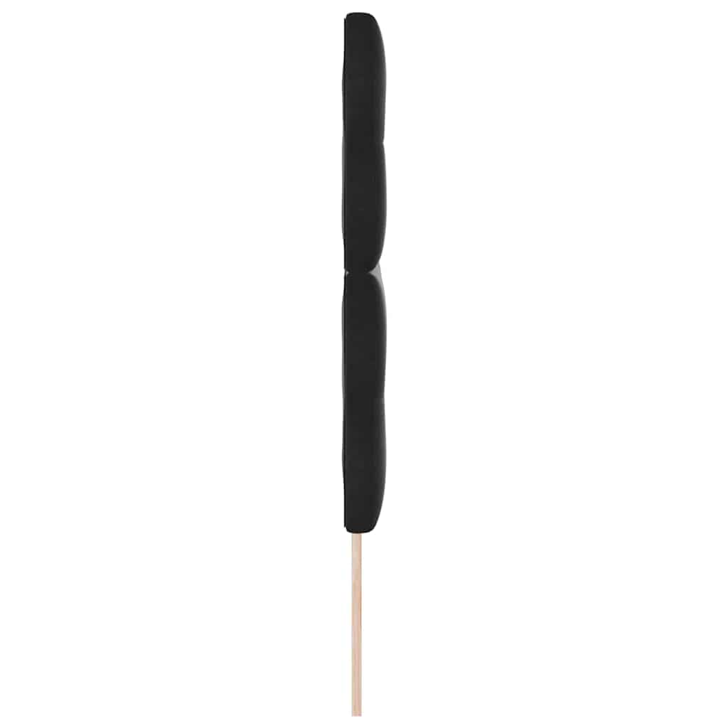 vidaXL Wezgłowie LED z paskami LED Czarny 160 cm Aksamit