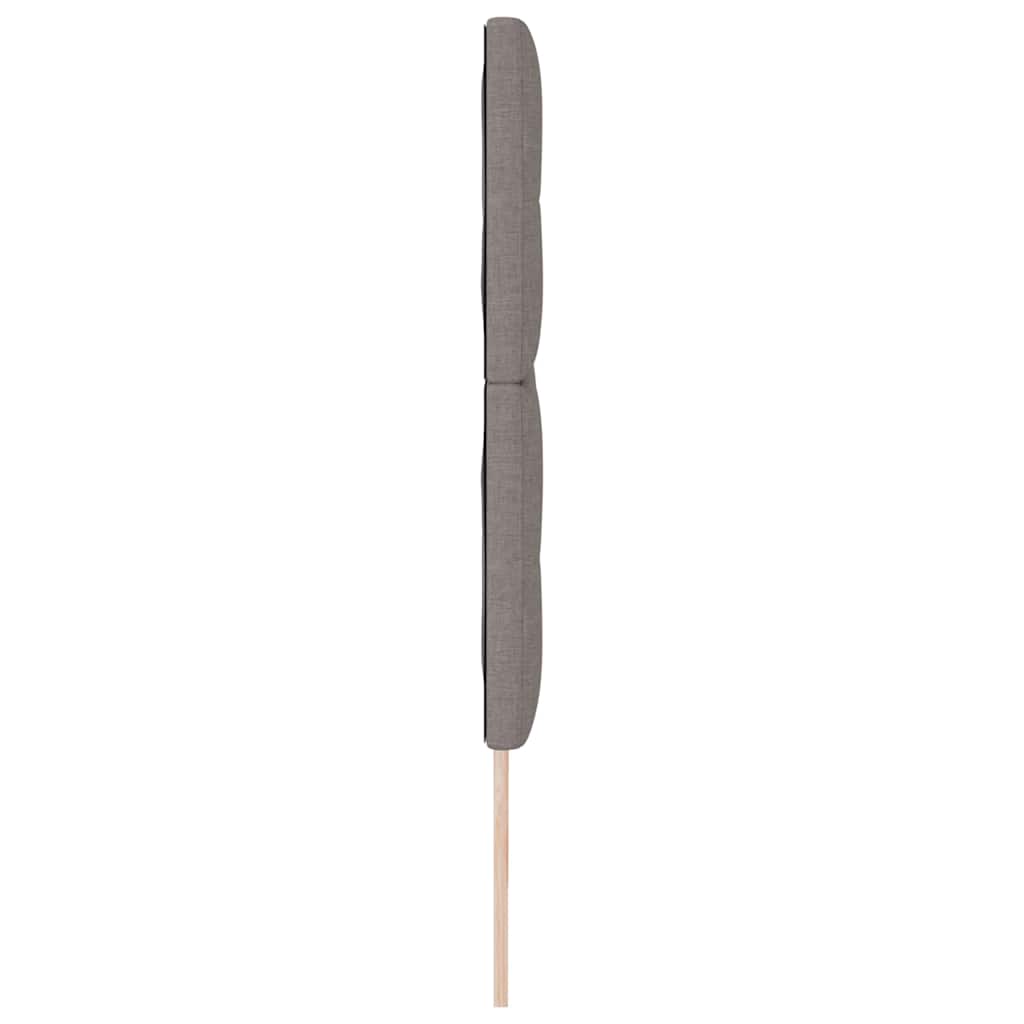 vidaXL Wezgłowie LED z paskami LED Ciemnoszary 180 cm tkanina