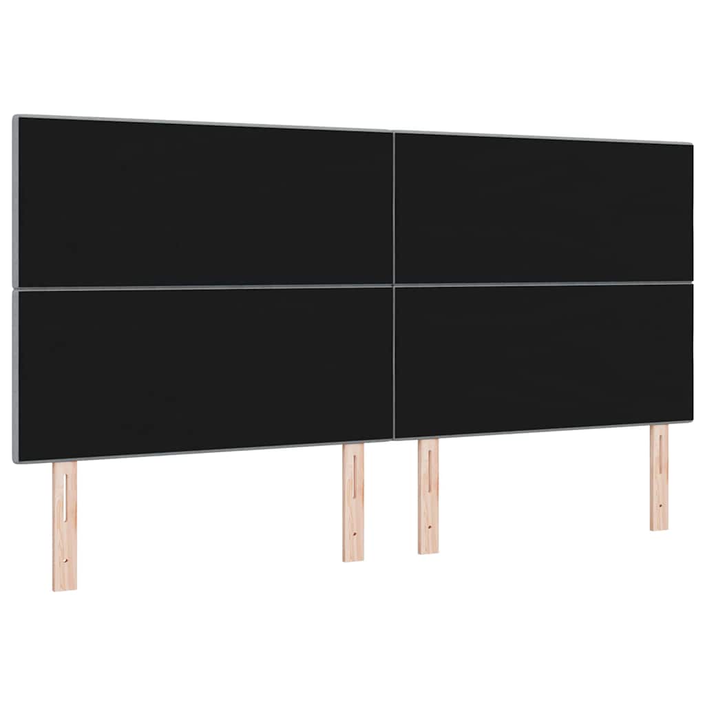 vidaXL Wezgłowie LED z paskami LED Jasnoszary 200 cm tkanina
