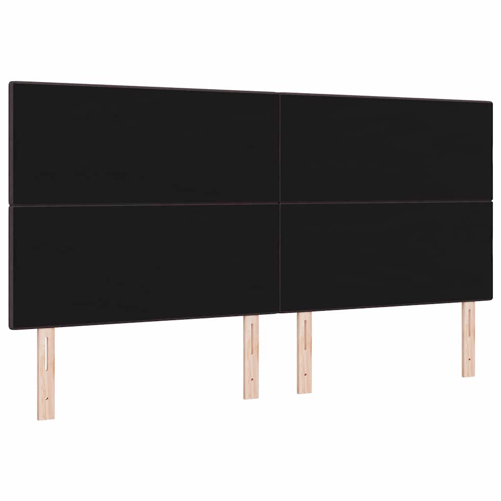 vidaXL Wezgłowie LED z paskami LED Ciemny brąz 200 cm tkanina
