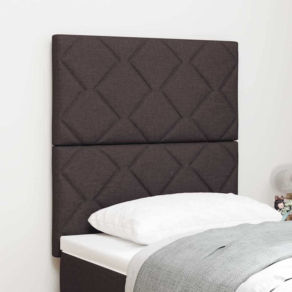 vidaXL Wezgłowie LED Jasnoszary 80 cm tkanina