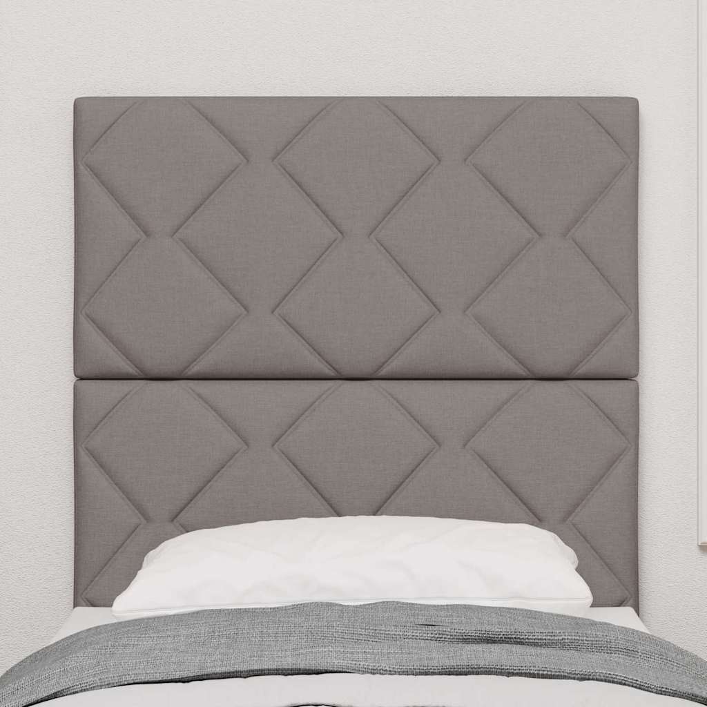 vidaXL Wezgłowie LED Ciemnoszary 80 cm tkanina