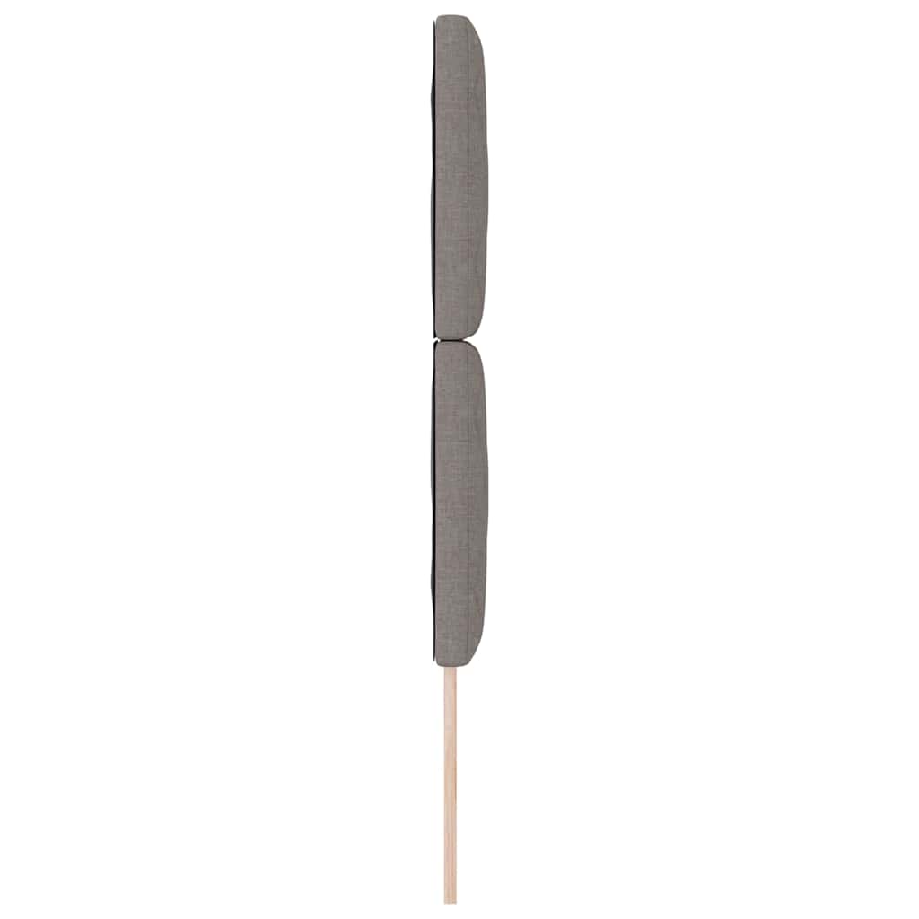 vidaXL Wezgłowie LED Ciemnoszary 80 cm tkanina