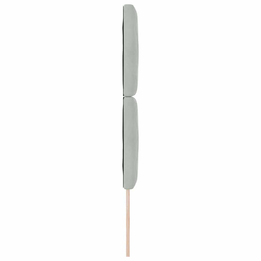 vidaXL Wezgłowie LED Jasnoszary 80 cm Aksamit