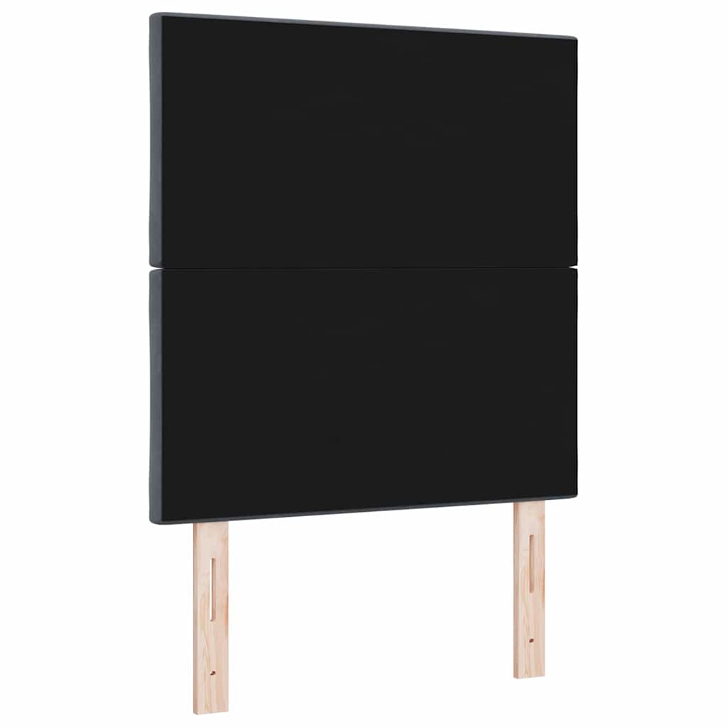 vidaXL Wezgłowie LED Ciemnoszary 80 cm Aksamit