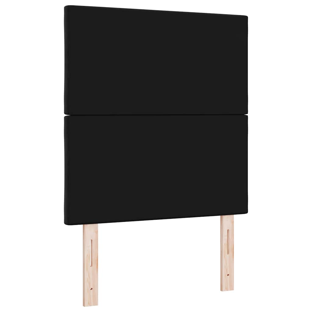vidaXL Wezgłowie LED Czarny 80 cm Aksamit