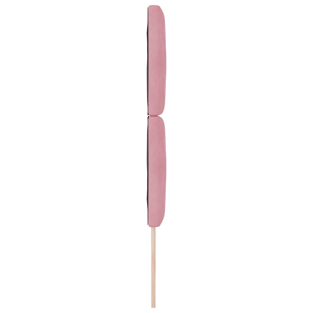 vidaXL Wezgłowie LED Różowy 80 cm Aksamit