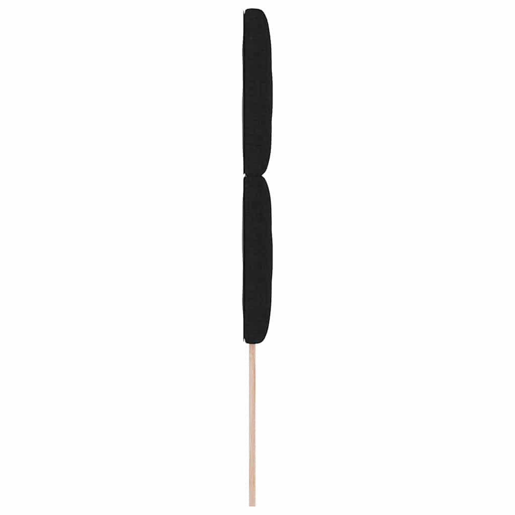 vidaXL Wezgłowie LED Czarny 90 cm tkanina