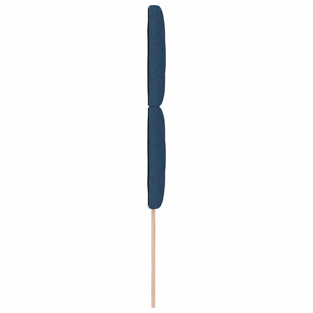 vidaXL Wezgłowie LED Niebieski 90 cm tkanina