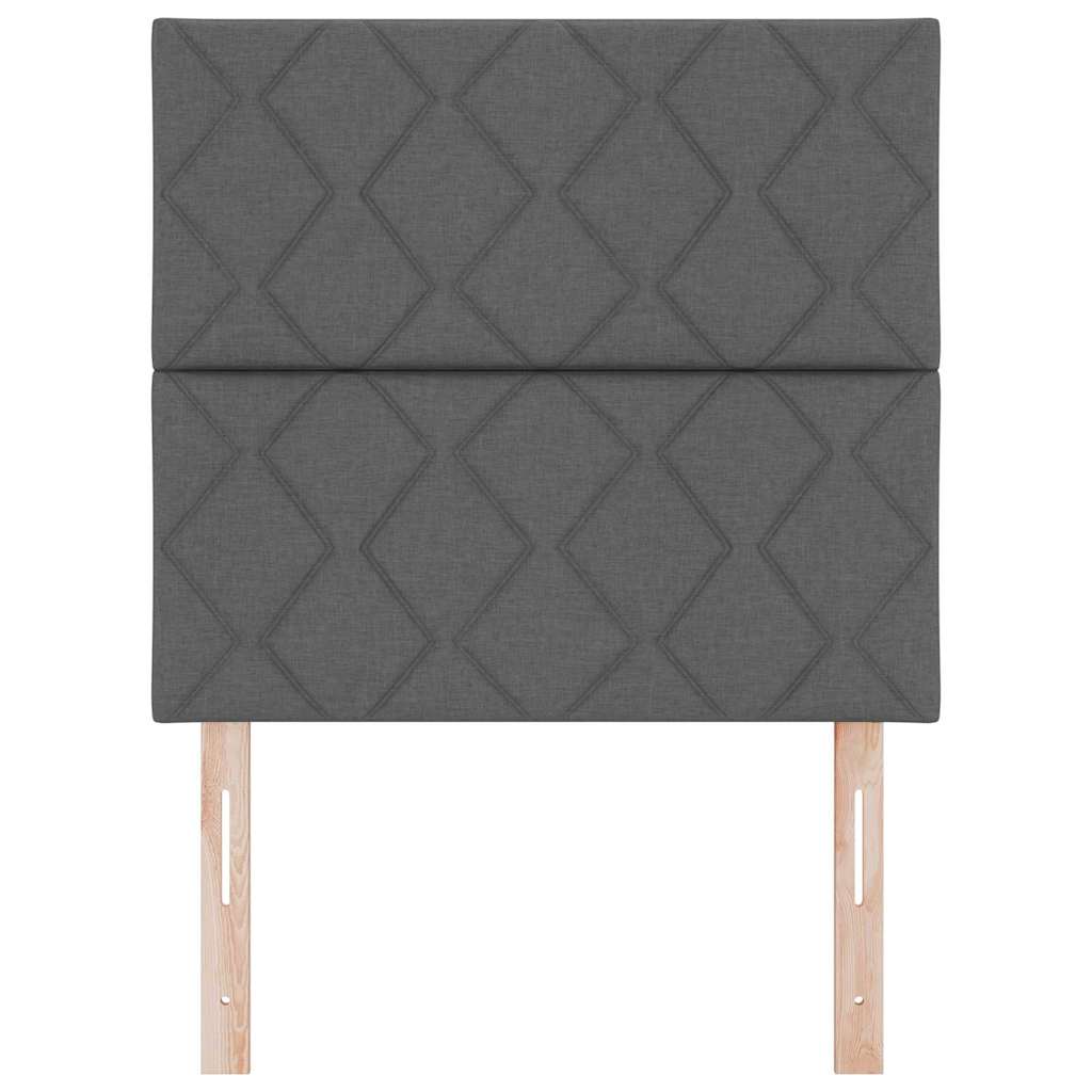 vidaXL Wezgłowie LED Szary 100 cm tkanina