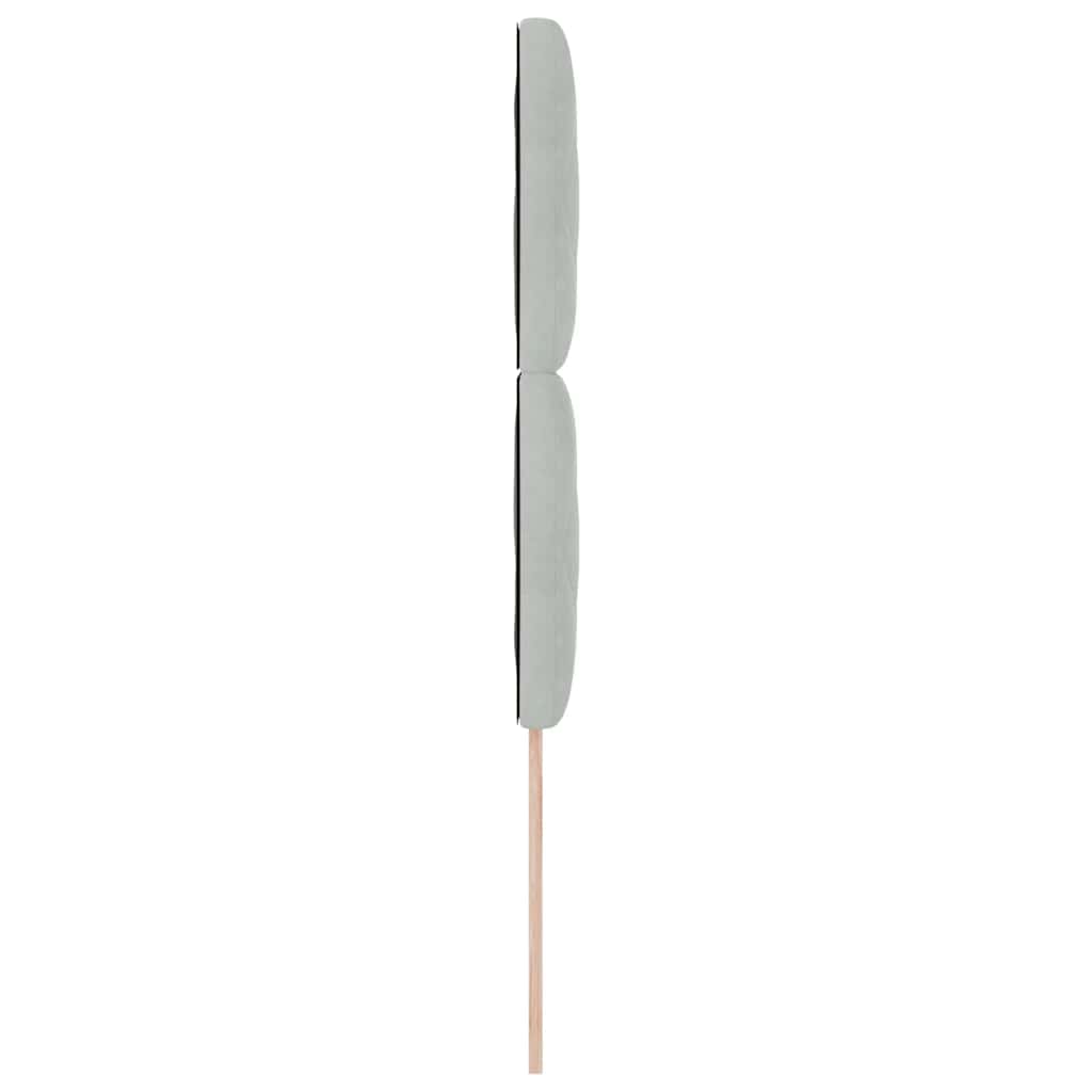 vidaXL Wezgłowie LED Jasnoszary 100 cm Aksamit