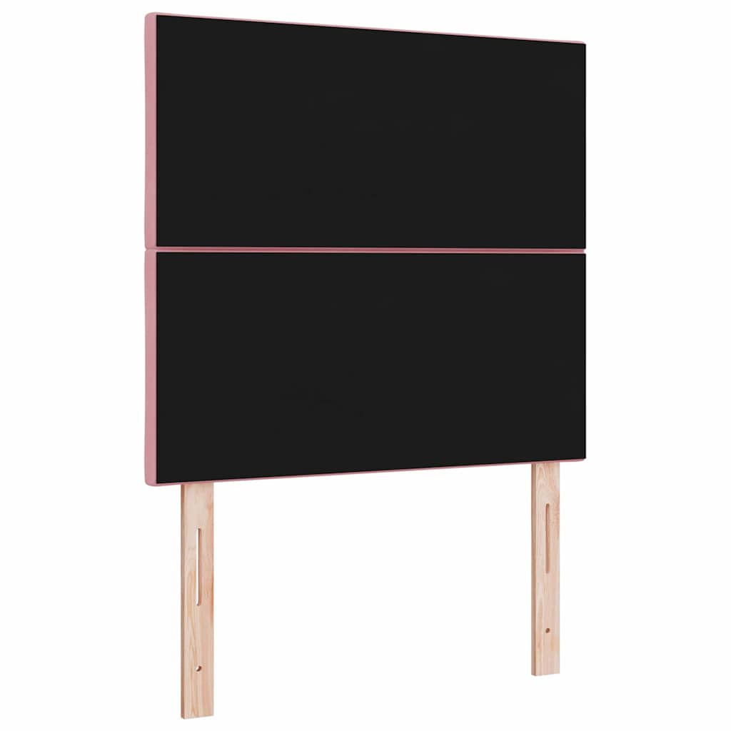 vidaXL Wezgłowie LED Różowy 100 cm Aksamit