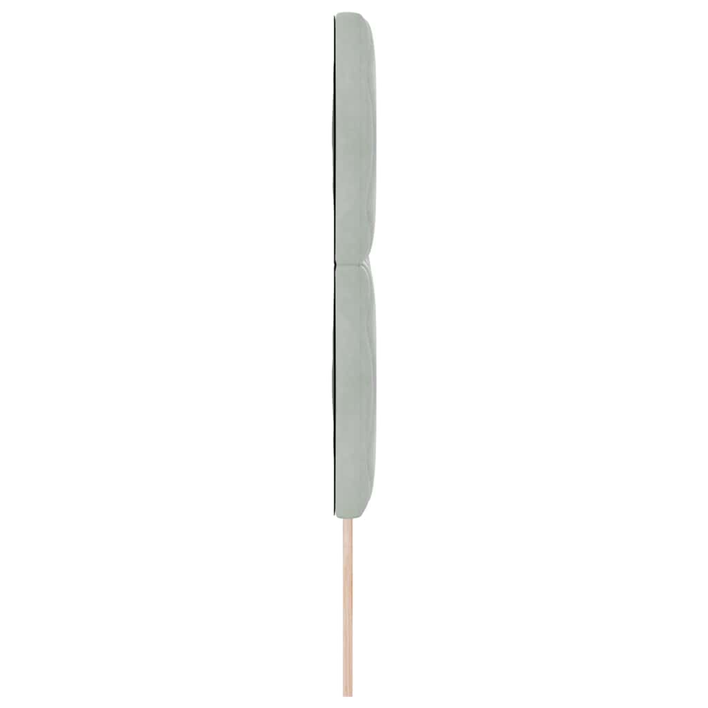 vidaXL Wezgłowie LED Jasnoszary 160 cm Aksamit