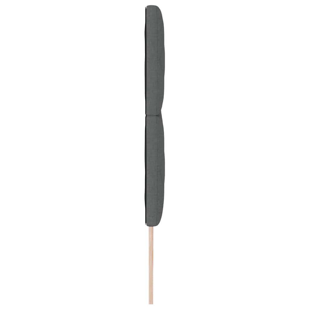 vidaXL Wezgłowie LED Szary 180 cm tkanina