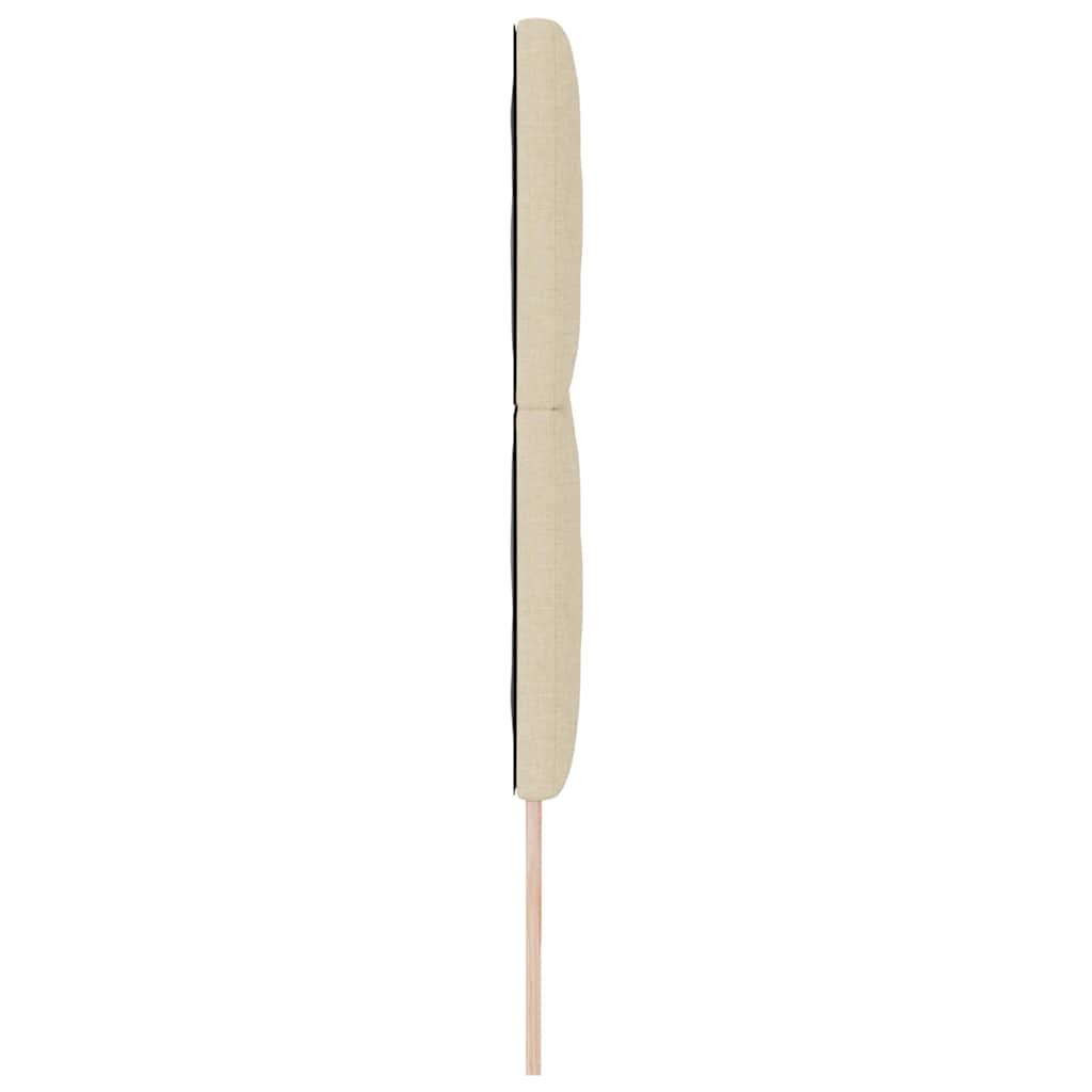 vidaXL Wezgłowie LED Kremowy 180 cm tkanina