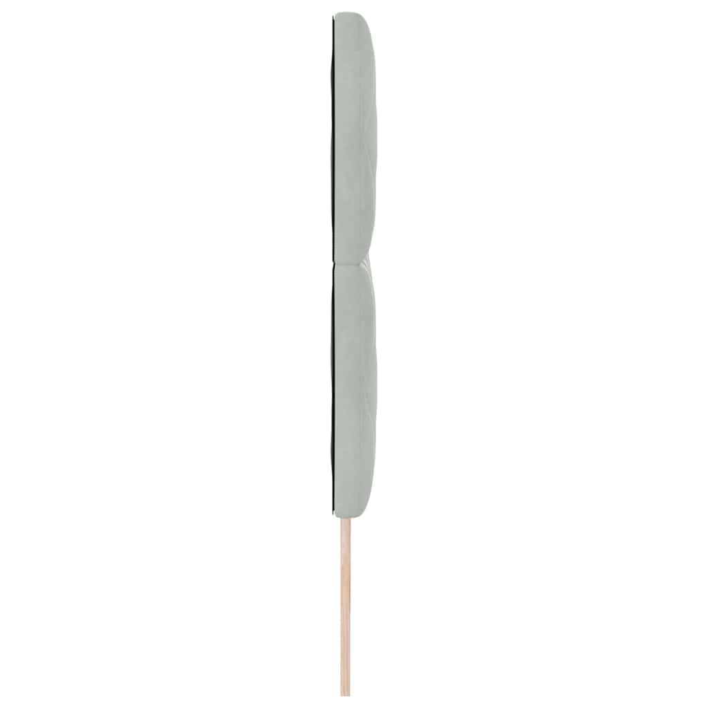 vidaXL Wezgłowie LED Jasnoszary 180 cm Aksamit