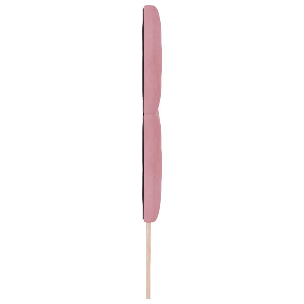 vidaXL Wezgłowie LED Różowy 180 cm Aksamit
