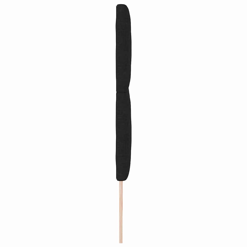 vidaXL Wezgłowie LED Czarny 200 cm tkanina