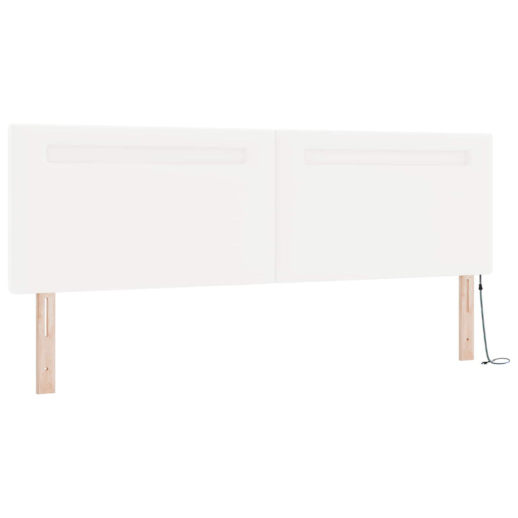 vidaXL Łóżko sprężynowe Biały 180 x 200 cm Skóra syntetyczna