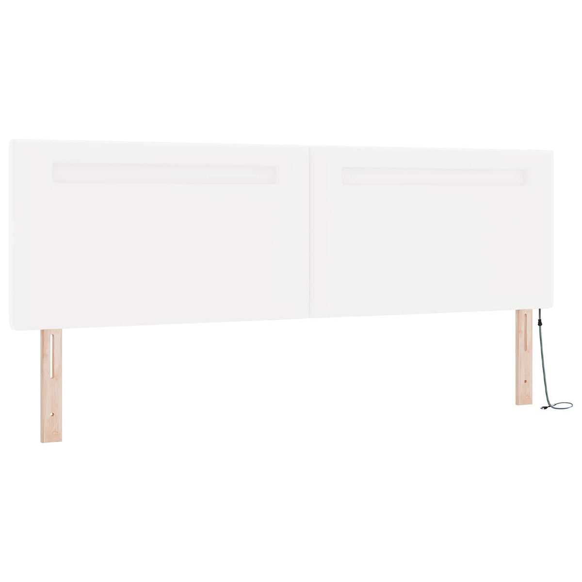 vidaXL Łóżko sprężynowe Biały 180 x 200 cm Skóra syntetyczna
