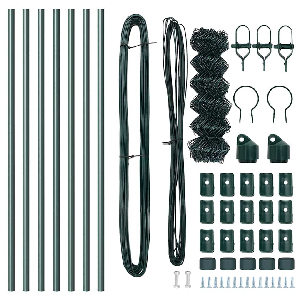 vidaXL Ogrodzenie spawane do mocowania w gruncie 10 x 0,6 m (S x W)