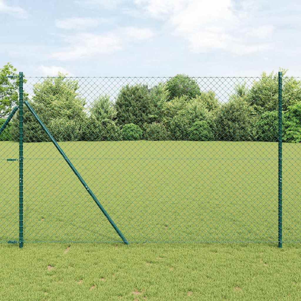 vidaXL Ogrodzenie spawane do mocowania w gruncie 10 x 1,6 m (S x W)
