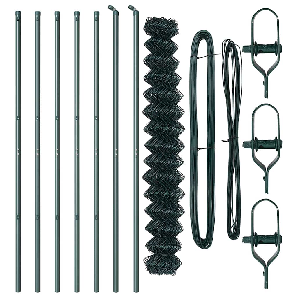 vidaXL Ogrodzenie spawane do mocowania w gruncie 10 x 1,6 m (S x W)