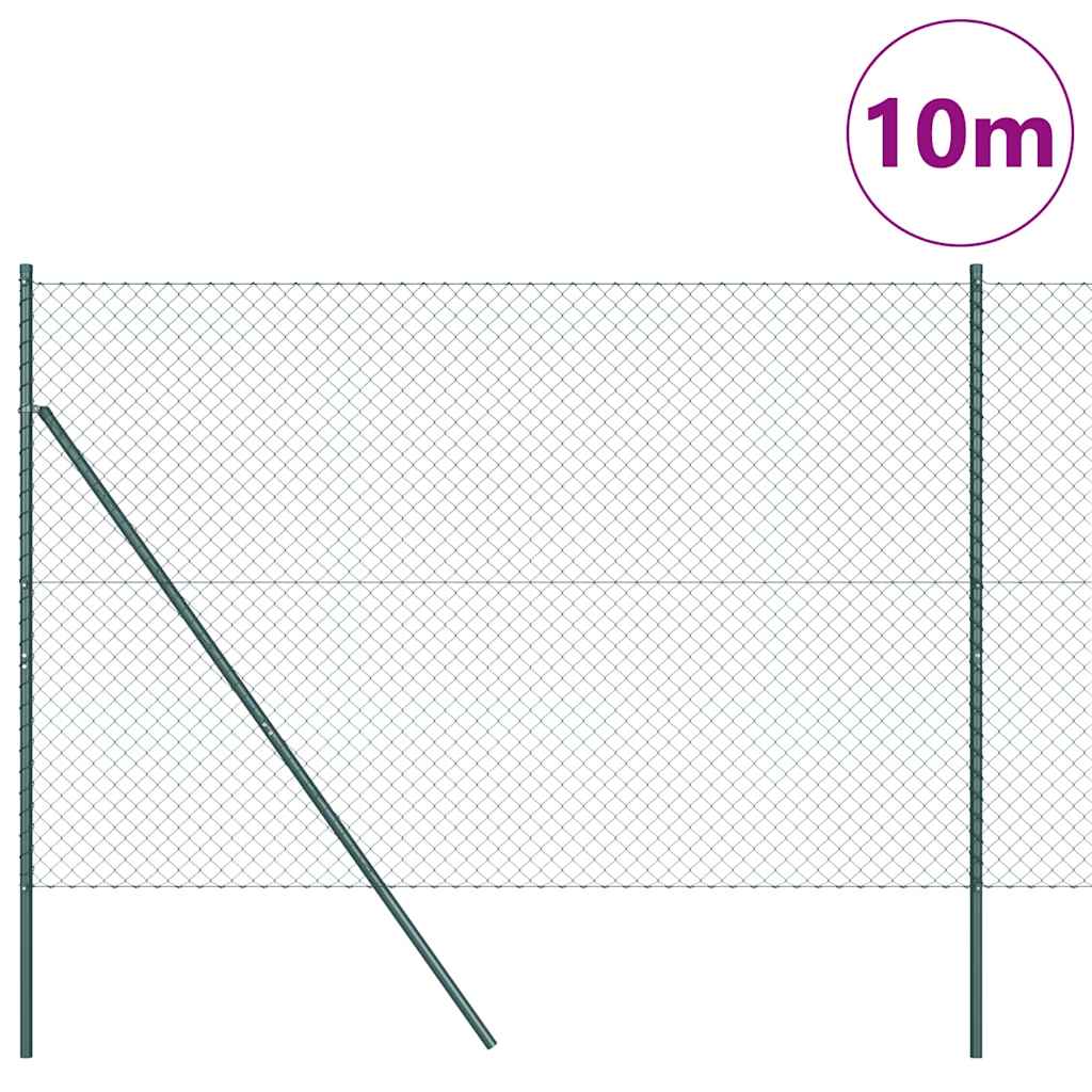 vidaXL Ogrodzenie spawane do mocowania w gruncie 10 x 1,6 m (S x W)