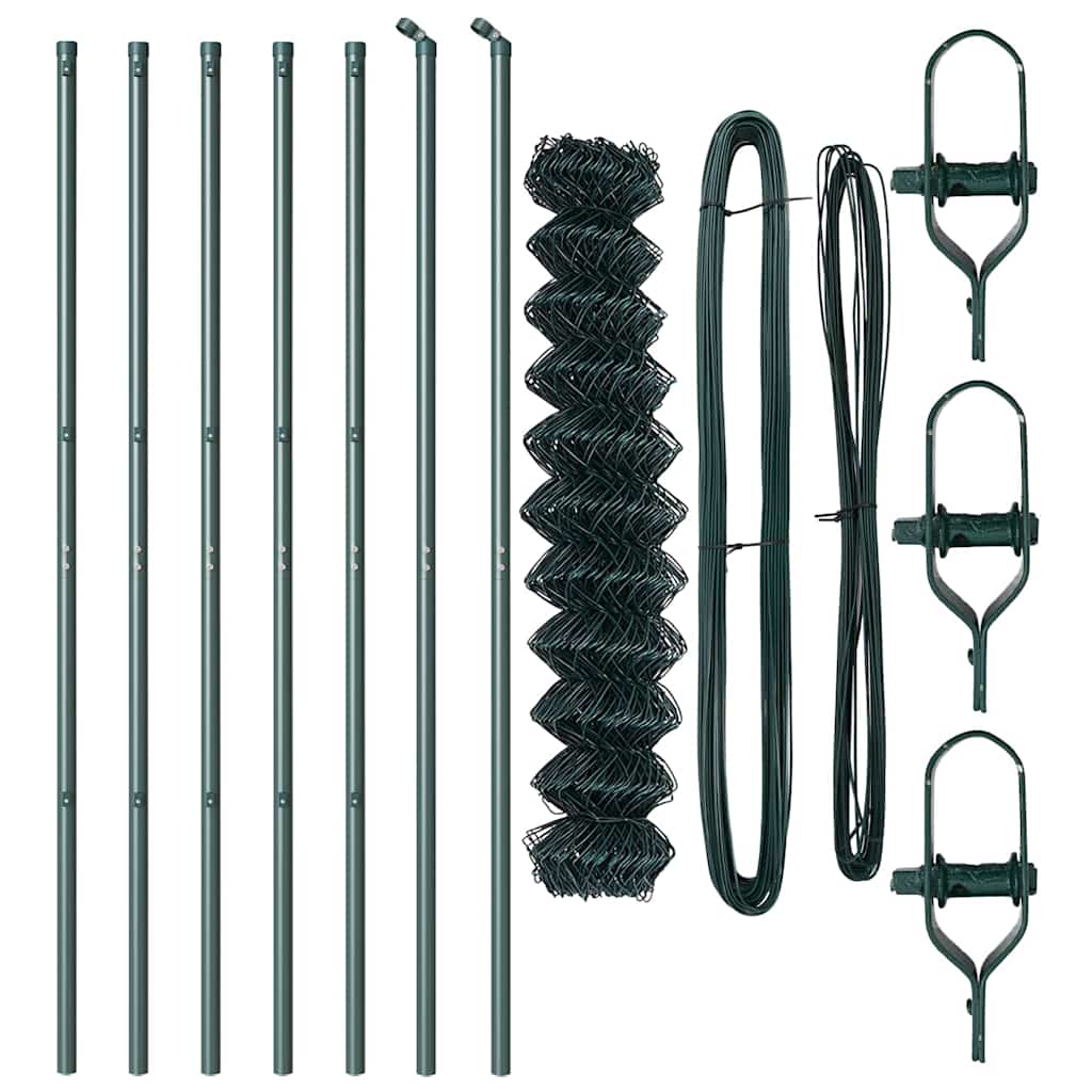 vidaXL Ogrodzenie spawane do mocowania w gruncie 10 x 1,2 m (S x W)