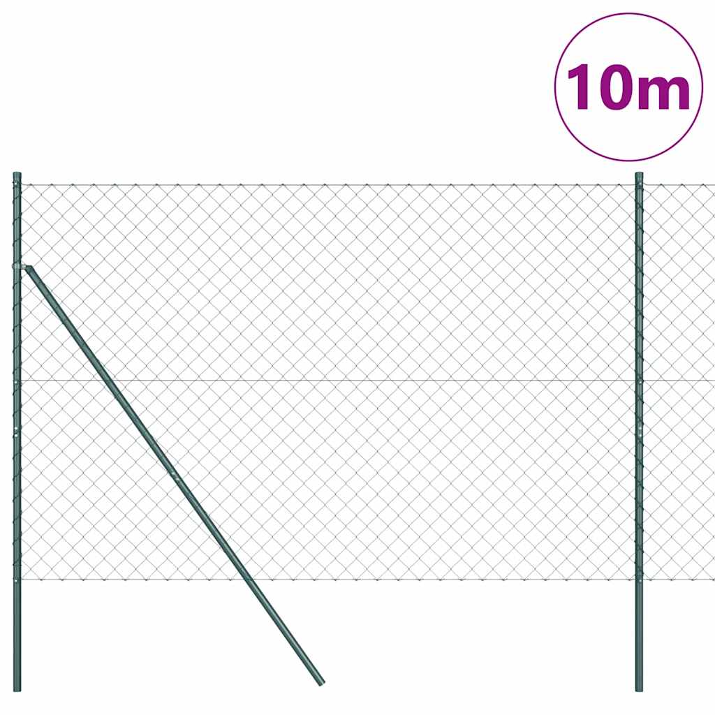 vidaXL Ogrodzenie spawane do mocowania w gruncie 10 x 1,6 m (S x W)