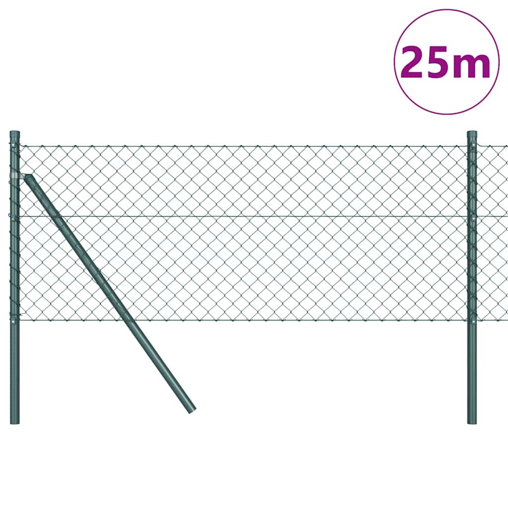 vidaXL Ogrodzenie spawane do mocowania w gruncie 25 x 0,6 m (S x W)