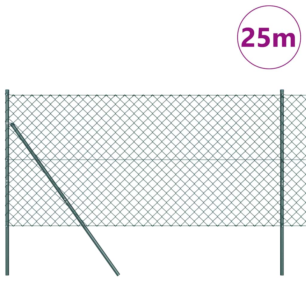vidaXL Ogrodzenie spawane do mocowania w gruncie 25 x 1,4 m (S x W)