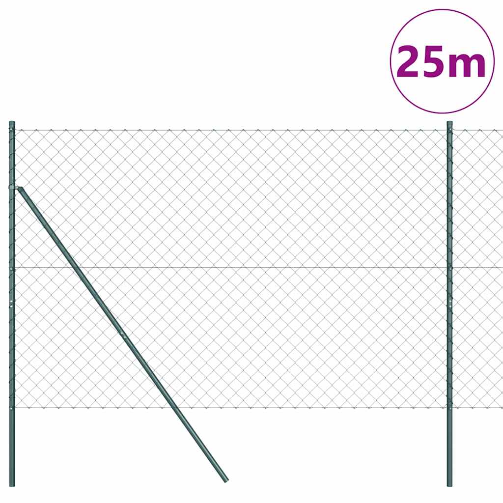 vidaXL Ogrodzenie spawane do mocowania w gruncie 25 x 1,6 m (S x W)
