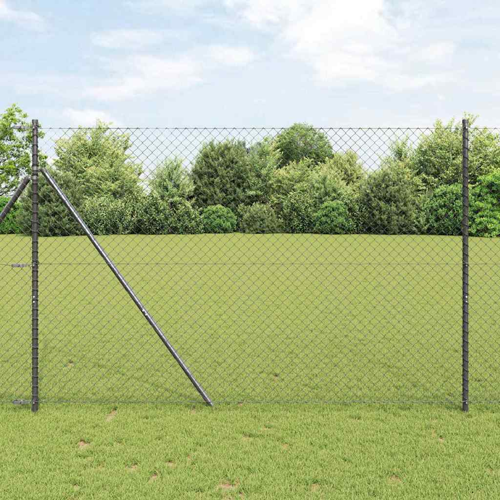 vidaXL Ogrodzenie spawane do mocowania w gruncie 10 x 1,6 m (S x W)