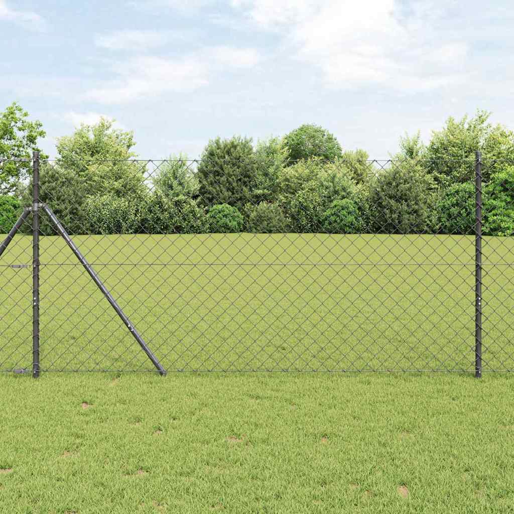 vidaXL Ogrodzenie spawane do mocowania w gruncie 10 x 1,4 m (S x W)