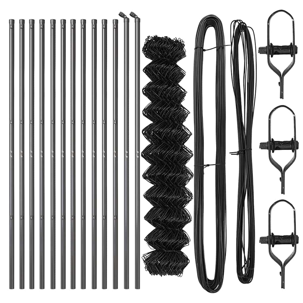 vidaXL Ogrodzenie spawane do mocowania w gruncie 25 x 1,4 m (S x W)
