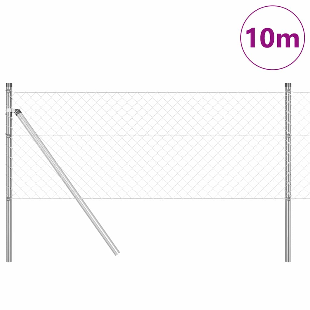 vidaXL Ogrodzenie spawane do mocowania w gruncie 10 x 0,4 m (S x W)