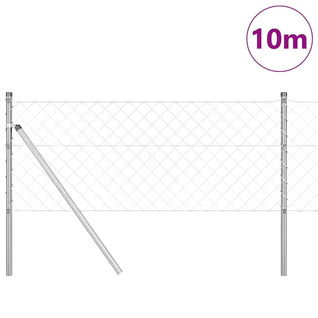 vidaXL Ogrodzenie spawane do mocowania w gruncie 10 x 0,6 m (S x W)