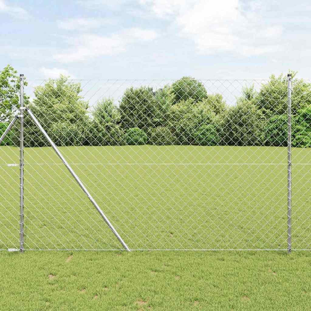 vidaXL Ogrodzenie spawane do mocowania w gruncie 10 x 1,5 m (S x W)