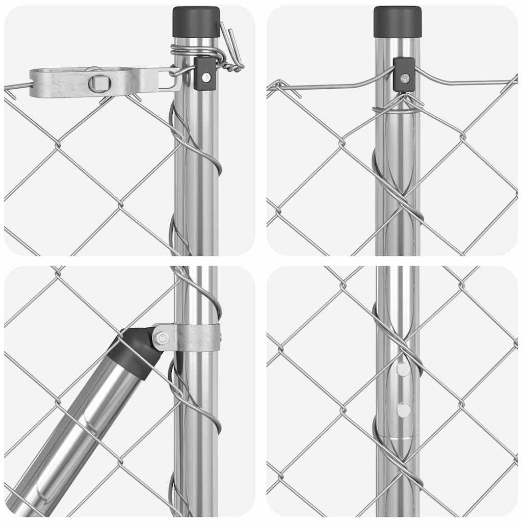 vidaXL Ogrodzenie spawane do mocowania w gruncie 25 x 1 m (S x W)