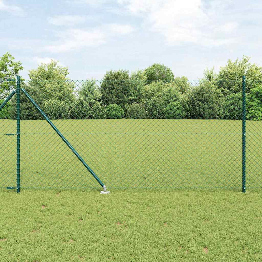 vidaXL Ogrodzenie z drutu spawanego z kolcami 10 x 1 m (S x W)