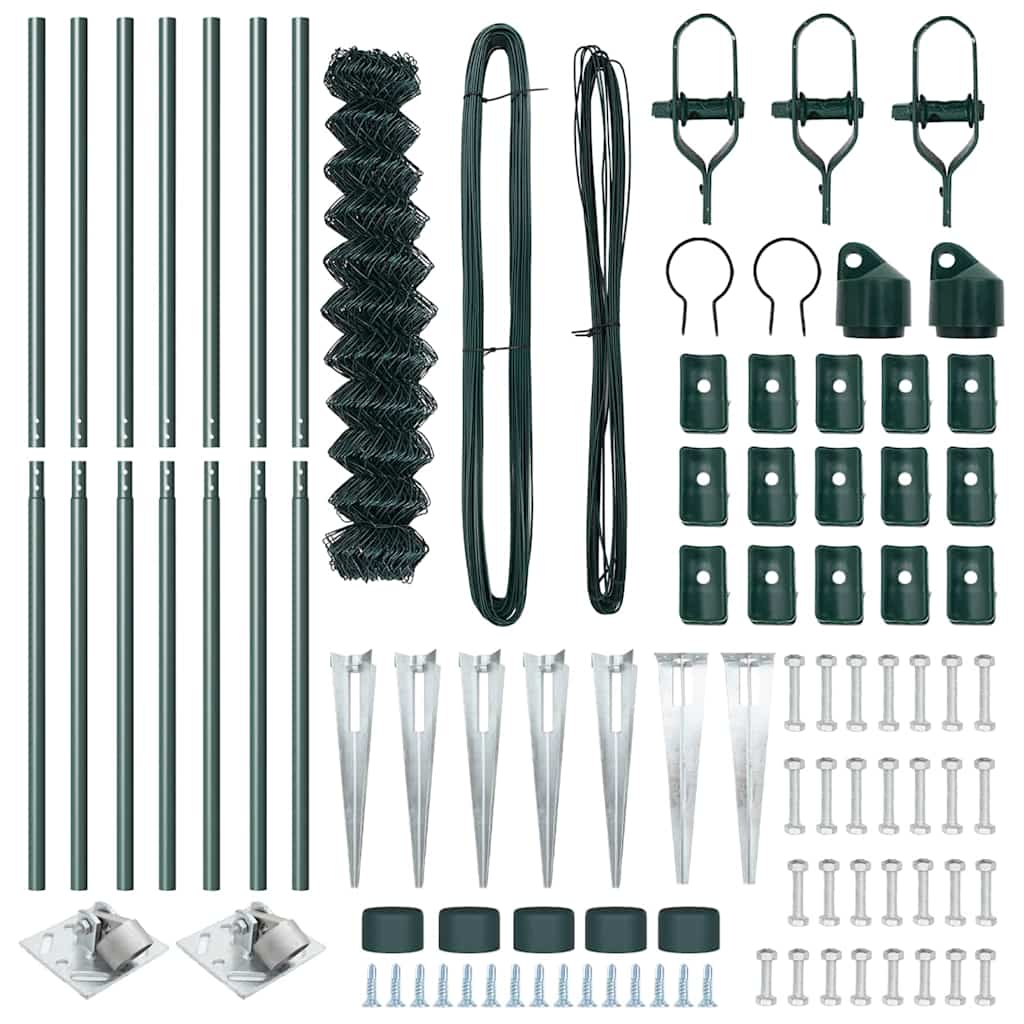 vidaXL Ogrodzenie z drutu spawanego z kolcami 10 x 1,4 m (S x W)