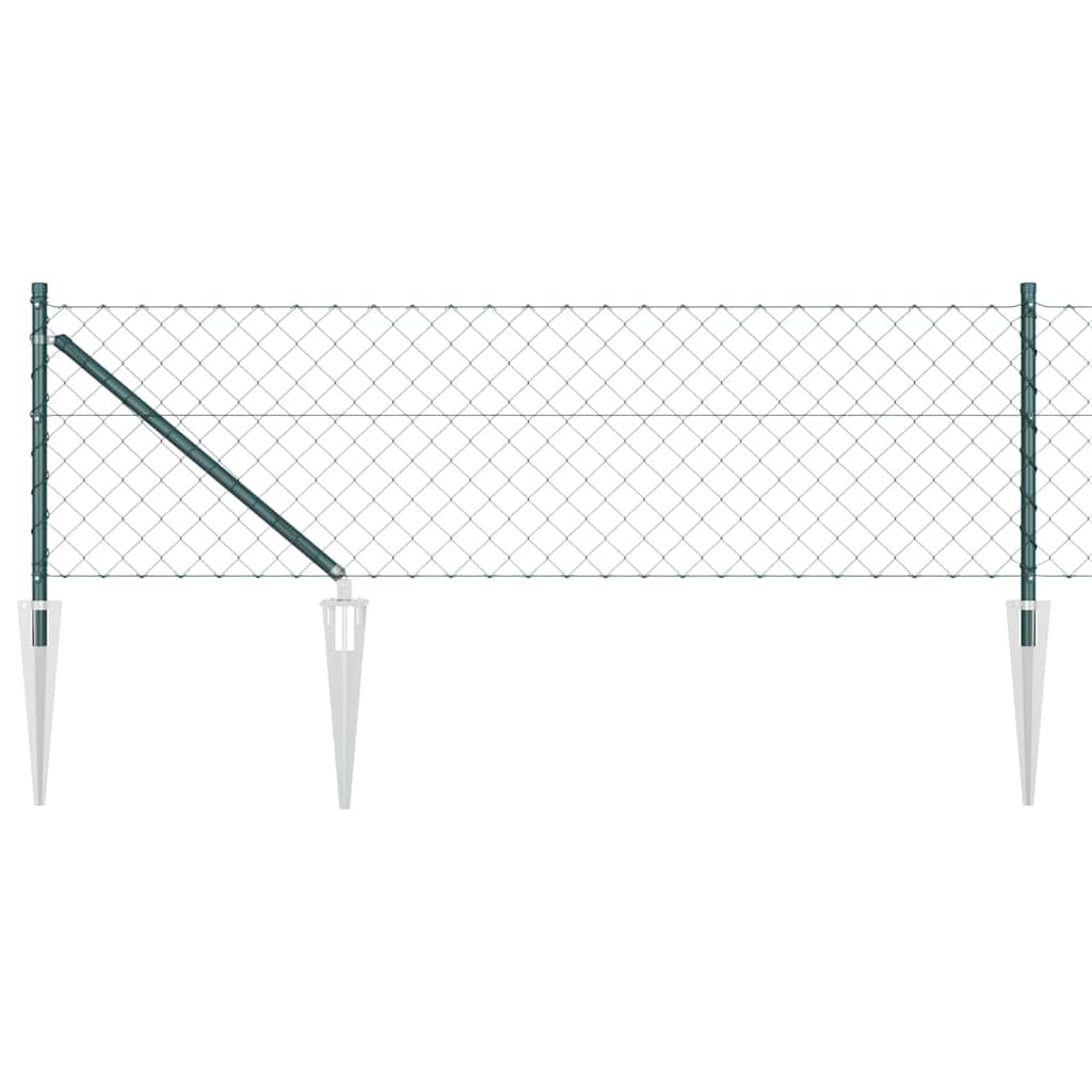 vidaXL Ogrodzenie z drutu spawanego z kolcami 10 x 0,6 m (S x W)
