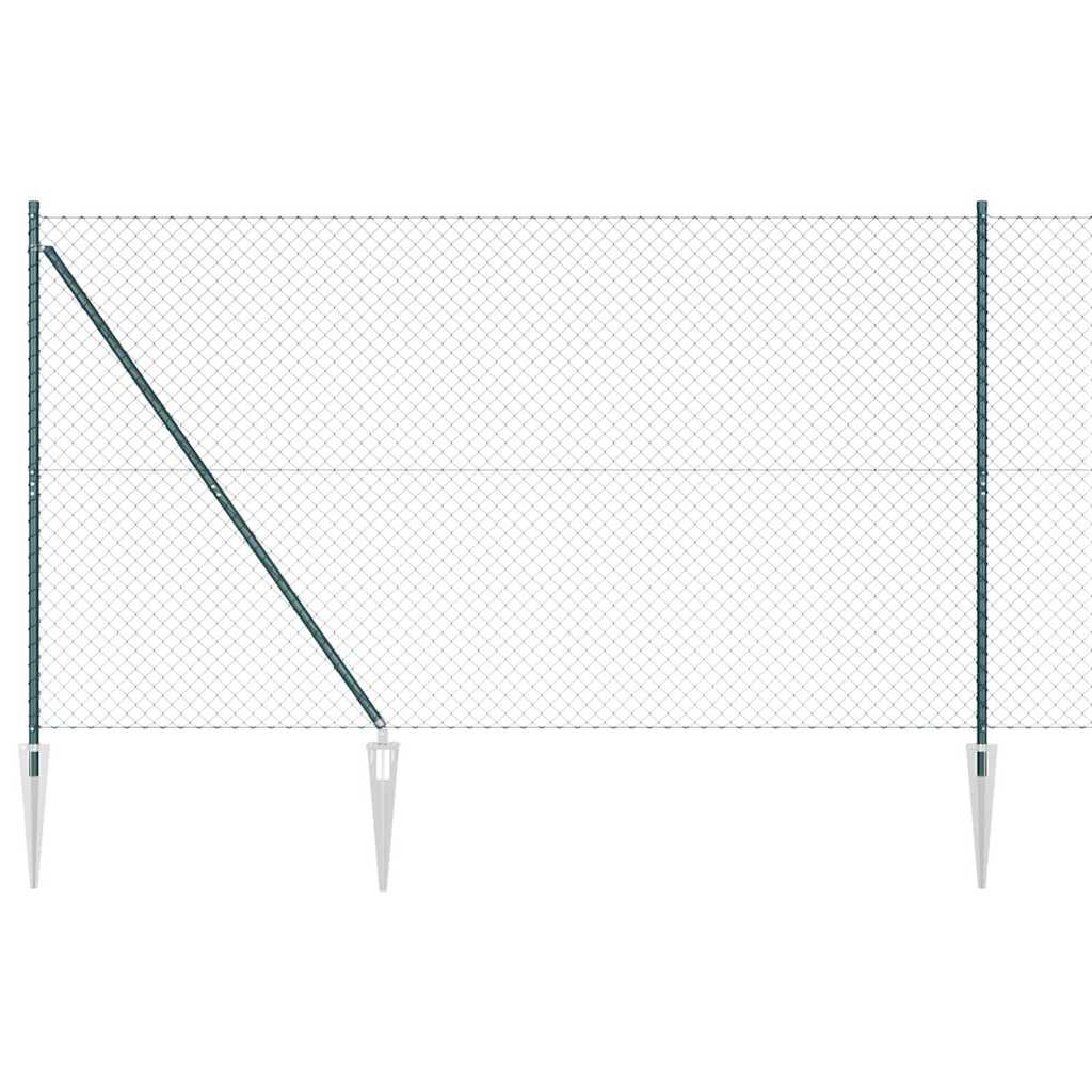 vidaXL Ogrodzenie z drutu spawanego z kolcami 10 x 1,5 m (S x W)