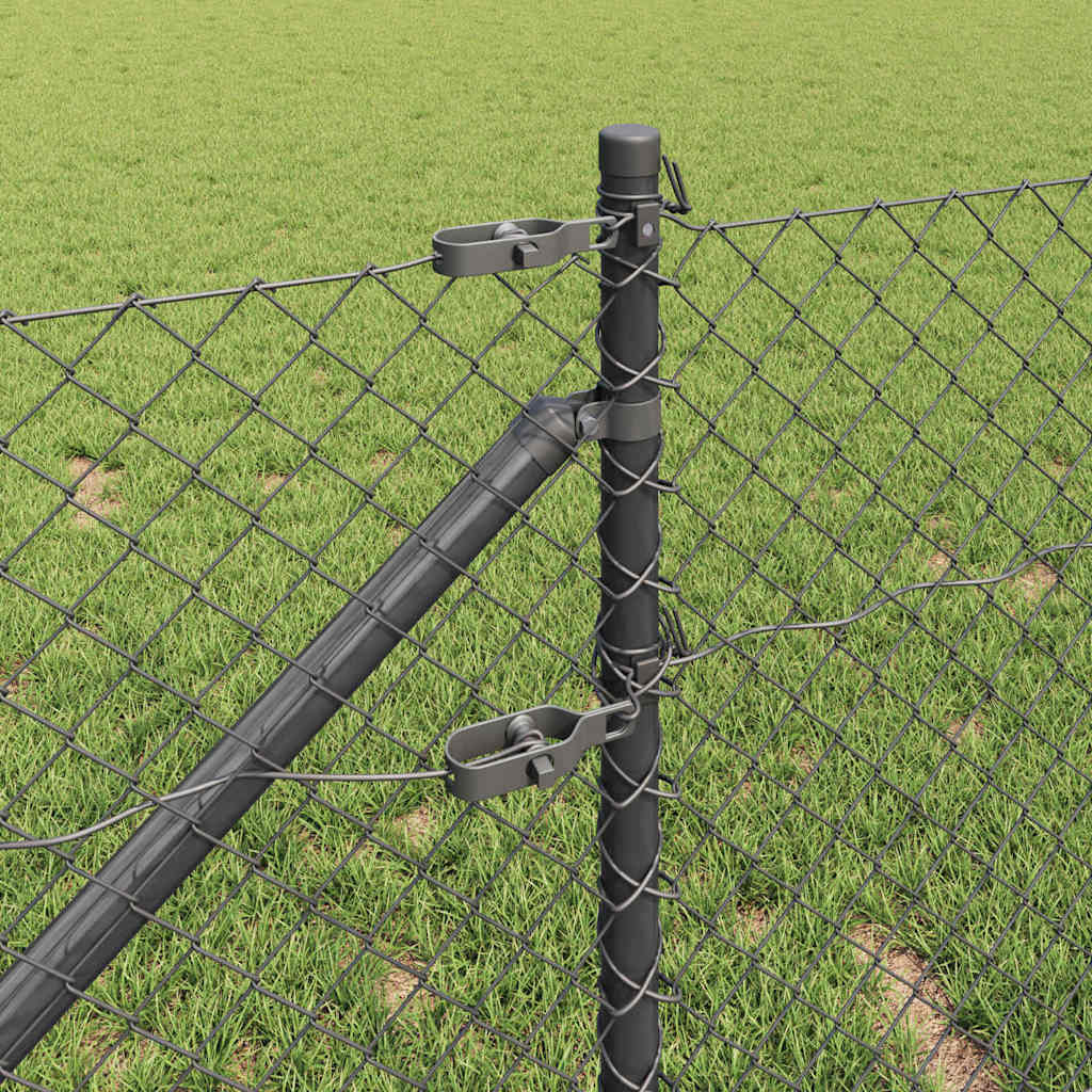 vidaXL Ogrodzenie z drutu spawanego z kolcami 10 x 1 m (S x W)