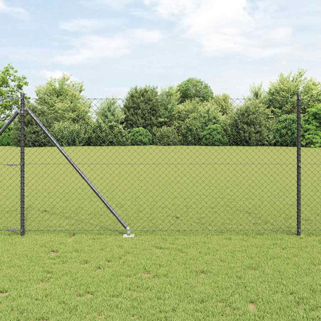 vidaXL Ogrodzenie z drutu spawanego z kolcami 10 x 1 m (S x W)